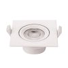 LED spotlámpa,5W, COB,négyzet,billenthető, semleges fehér fény, 230V, 375LM