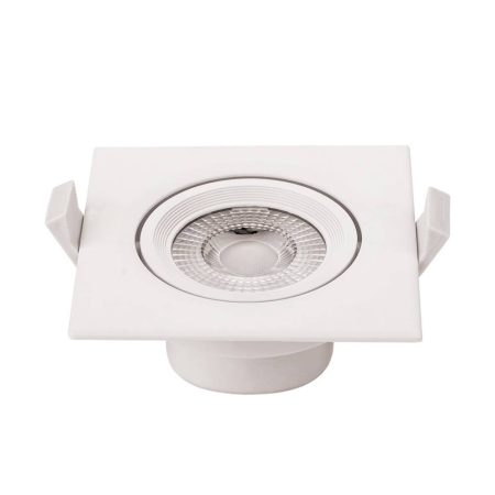 LED spotlámpa,5W, COB,négyzet,billenthető, semleges fehér fény, 230V, 375LM
