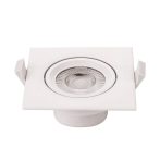  LED spotlámpa,5W, COB,négyzet,billenthető, meleg fehér fény, 230V, 375LM