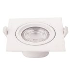   LED spotlámpa,10W, COB,négyzet,billenthető, fehér fény, 230V, 750LM