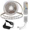 RGB LED szett02:5m DC12V 5050 60SMD/m IP20 RGB LED szalag+tápegység+vezérlő+távirányító - 8W/m,480lm/m,10mm