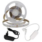   RGB LED szalag SMART1:2m DC12V 5050 RGB+2835 6000K 60SMD/m IP20 LED szalag+tápegység+wifi vezérlő- 4W/m,240lm/m,10mm