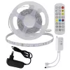 RGB LED Bluetooth01: 5m DC12V 5050 30SMD/m IP20 RGB LED szalag+adapter tápegység+Bluetooth vezérlő+távirányító - 4W/m,240lm/m,10mm