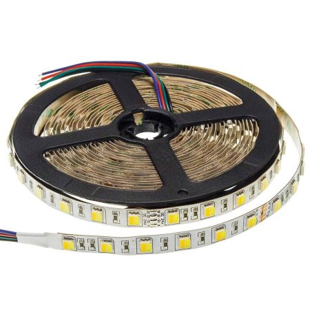 LED szalag, 5025, 24V, 60 SMD/m, nem vízálló,16W/m, CCT