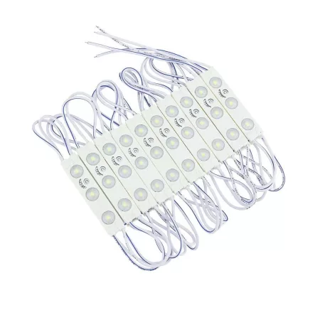 3-as lencsés modul, 2835, 160°, 1W, IP65 - 6500K