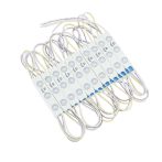 3-as lencsés modul, 2835, 160°, 1W, IP65 - kék