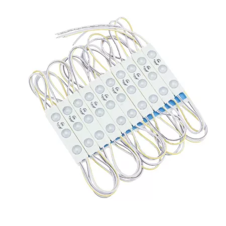 3-as lencsés modul, 2835, 160°, 1W, IP65 - kék