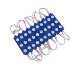 3-as lencsés modul, 2835, 160°, 1,5W, IP65 - kék