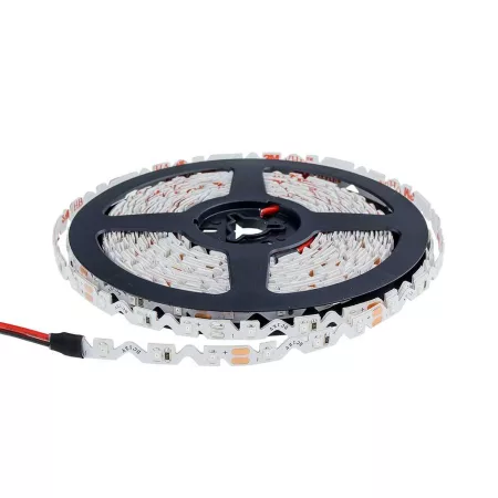 LED szalag, cikk-cakk, 2835, kültéri - piros fehér
