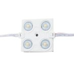 4-es lencsés modul, 2835, 160°, 2,4W, IP65 - 3000K