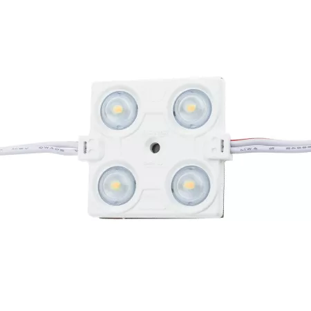 4-es lencsés modul, 2835, 160°, 2,4W, IP65 - 3000K
