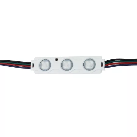 3-as lencsés modul, 5050, 160°, 0,72W, IP65 - RGB