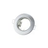 Beépíthető keret, kerek, fix, inox, 82x29mm Φ75mm, GU5.3- 2db