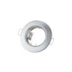  Beépíthető keret, kerek, fix, inox, 82x29mm Φ75mm, GU5.3- 2db