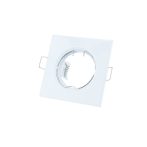 Beépíthető keret, kocka, fix, fehér, 82x82x29mm, GU5.3 