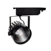 LED reflektor 12W, COB, fekete lámpatest, beltéri, fehér fény