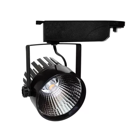 LED reflektor 25W, COB, fekete lámpatest, beltéri, fehér fény