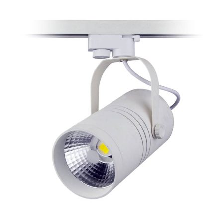 LED reflektor 25W, COB, fehér lámpatest, beltéri, fehér fény