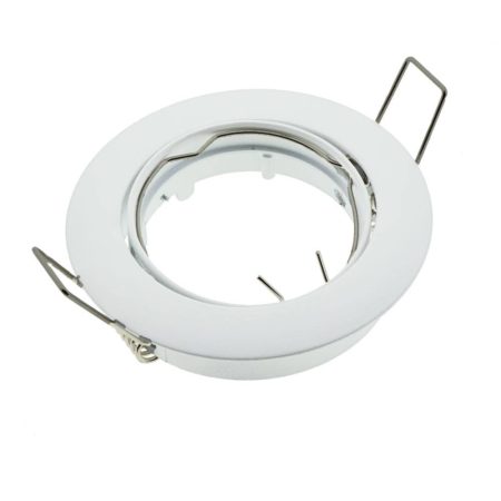 Beépíthető keret, kerek, fix, fehér, 82x29mm Φ75mm, GU5.3 Beépíthető keret, kerek, fix, fehér, 82x29mm Φ75mm, GU5.3
