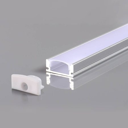 LED szalaghoz alumínium profil 17,4*7*12,4mm - 2m - fehér