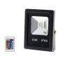   LED reflektor 10W, kültéri, távirányítóval(INFRA), RGB - IP65