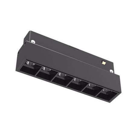 LED mágneses vonalvilágítás, DC48V, fix 6 pontvilágítás, 6W 3000K,24º 480lm,112x22x45mm - M20 csatlakozó