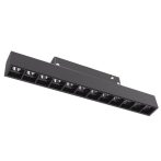   LED mágneses vonalvilágítás, DC48V, fix 12 pontvilágítás, 12W 3000K,24º 480lm, 220x22x45mm - M20 csatlakozó