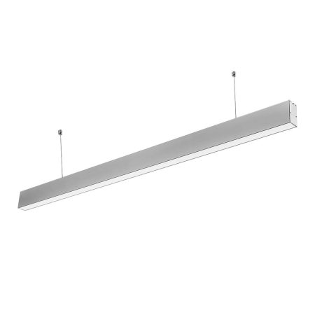 LED függesztett vonalvilágító, ezüst, 40W, 230V, 6000K