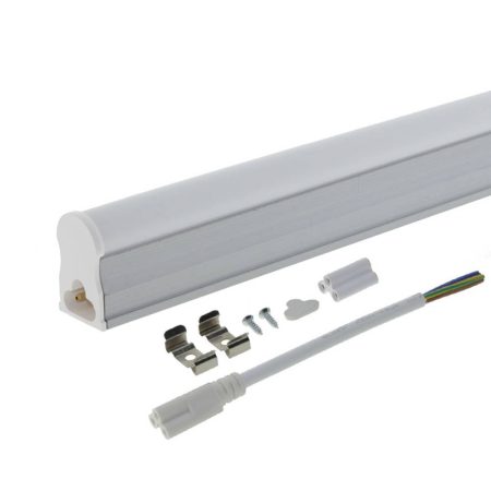 LED fénycső, T5, 57 cm, 8W, 230V, matt üveg, semleges fehér fény