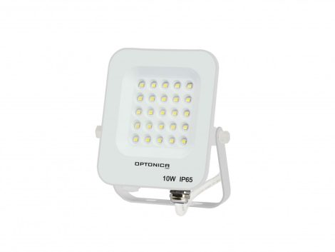 LED reflektor, 10W, 900lm, AC230V, fehér ház, 90° IP65 6000K