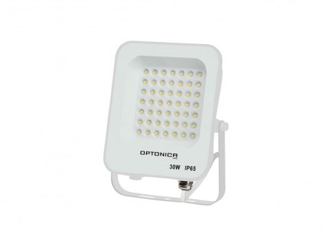 LED reflektor, 30W, 2700lm, AC230V, fehér ház, 90° IP65 6000K