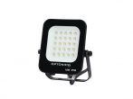   LED reflektor, 10W, 900lm, AC230V, fekete ház, 90° IP65 6000K