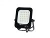 LED reflektor, 10W, 900lm, AC230V, fekete ház, 90° IP65 4500K