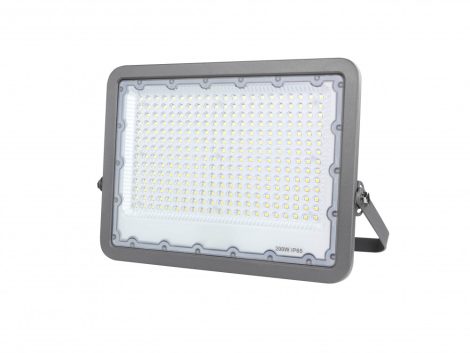 LED reflektor, 200W, 20000lm, AC230V, szürke ház, 90° IP65 4500K