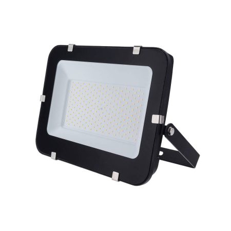 LED reflektor 150W, SMD fekete 150°, IP65,semleges fehér fény, 100cm kábellel
