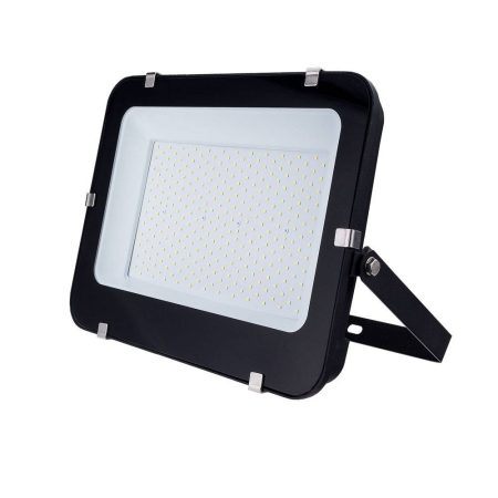 LED reflektor 200W, SMD fekete 150°, IP65,semleges fehér fény, 100cm kábellel