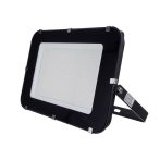   LED reflektor 300W, SMD fekete, 150°, IP65, fehér fény, 100cm kábellel