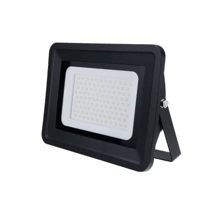 LED reflektor 150W, fekete, SMD, 100°, semleges fehér fény - IP65
