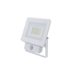   LED reflektor 30W, SMD fehér, szenzorral, meleg fehér fény - IP66
