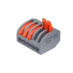   Szürke gyorscsatlakozó 5-es; 0,08-2,5mm²(18-12AWG) vezetékekhez; MAX 450V/32A