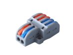   Szürke gyorscsatlakozó 6-os; 0,08-2,5mm²(18-12AWG) vezetékekhez; MAX 450V/32A