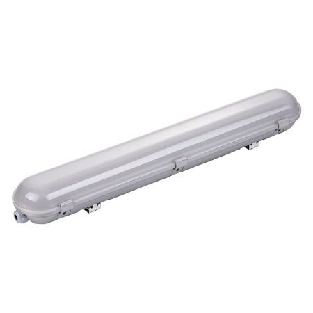 LED Lámpatest, 40W, 120cm, IP65, fehér fény, 100LM/W, rozsdamentes fém csatokkal