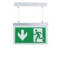   LED vészkijárat jelző, 3 óra, piktogramokkal - függeszthető