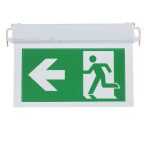 LED vészkijárat jelző, 3 óra, piktogramokkal