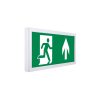 LED vészkijárat jelző, 3 óra, piktogramokkal