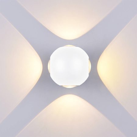 Fehér fali lámpa,230V, 4W,380LM,3000K - IP54