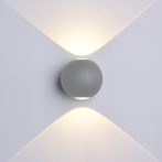 Szürke fali lámpa,230V, 6W,446LM,3000K - IP54