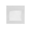 LED lépcső világítás, téglalap, fehér, 3W, 4200K, 195Lm, 230V, IP65