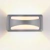 Szürke LED fali lámpa, 12W, 230V,410Lm, IP65, 4200K