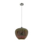   Függesztett lámpa "Tűzijáték" - E27, max. 40W, "Króm", D290xH250mm